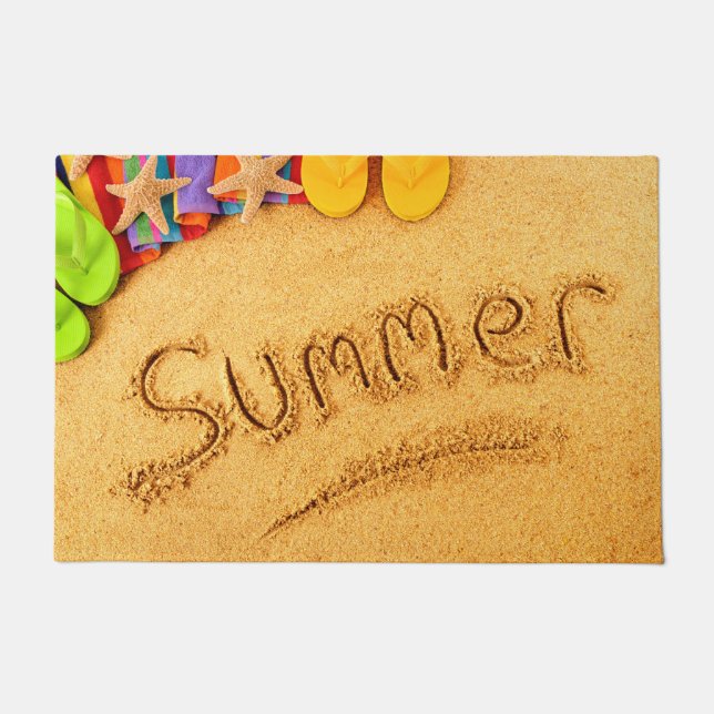 Sommer-willkommene Tür-Matte Fußmatte (Vorderseite)