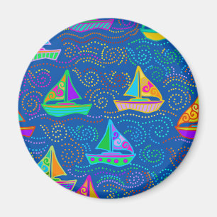 Sommer-Yachting Magnet