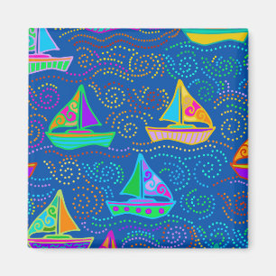 Sommer-Yachtsport Magnet