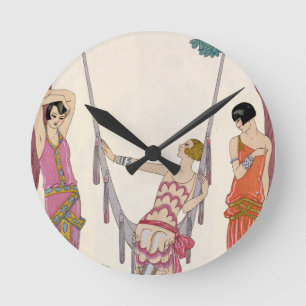 Sommer, "Zeitungdu von der Bon-Tonne", 1925 Runde Wanduhr