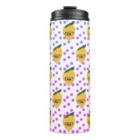 Sommer-Zitronen-Zitrus-Punkte Cartoon-Handzeichnun