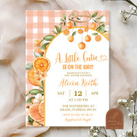 Sommer-Zitrusfrüchte-Baby-Shower-Einladung