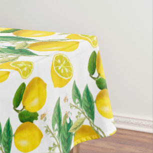 Sommer, Zitrusfrüchte, mediterraner Blumenstil, Z Tischdecke