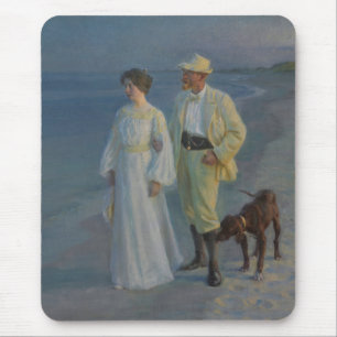 Sommerabend am Strand von Skagen Mousepad
