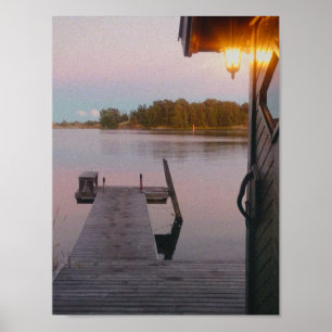 Sommerabend im schwedischen Archipel Poster