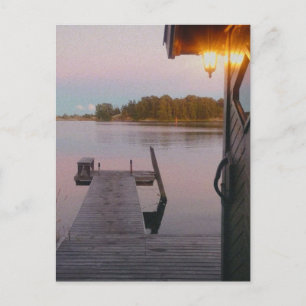 Sommerabend im schwedischen Archipel Postkarte