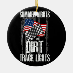 Sommerabende dunkle Track Lights Racing Motocross Keramik Ornament