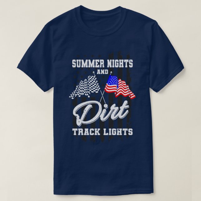 Sommerabende stürmischer Track Lights T-Shirt (Design vorne)