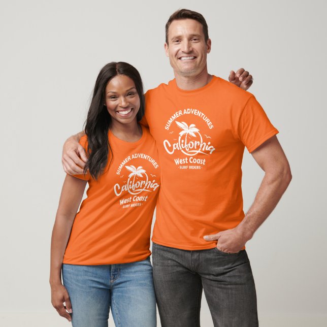Sommerabenteuer California Westküste Surf Rider T-Shirt (Unisex)