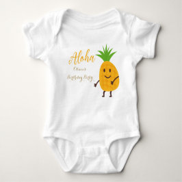 Sommerananas Tropical Aloha Geburtstagsparty Baby Strampler