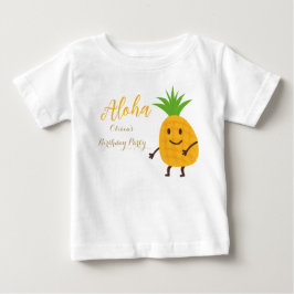 Sommerananas Tropical Aloha Geburtstagsparty Baby T-shirt