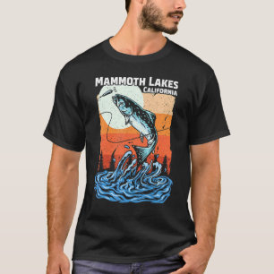 Sommerangeln Retro-Sonnenuntergang Kalifornien Mam T-Shirt
