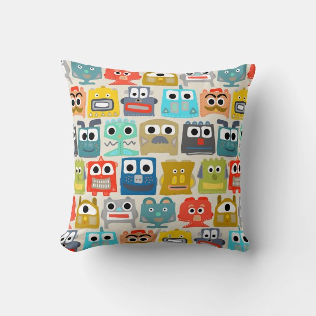 Sommerbaby-Roboter Kissen (Vorderseite)