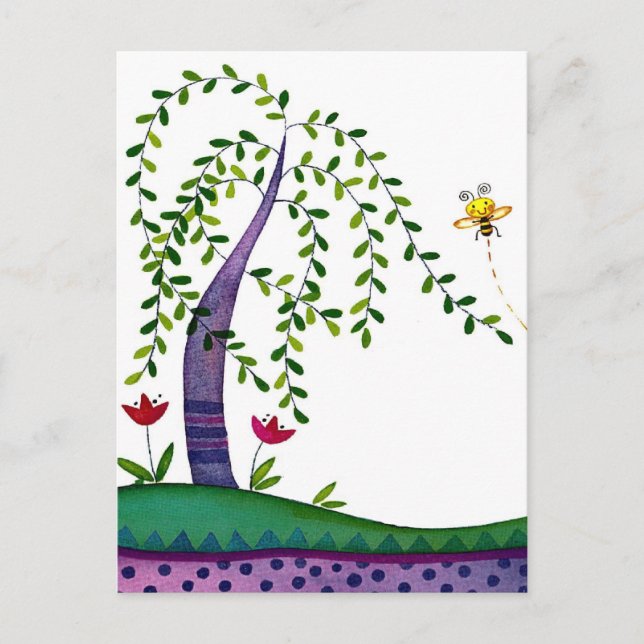 Sommerbaum Postkarte (Vorderseite)