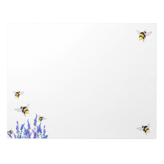 Sommerbienen Notizblock (Vorderseite)