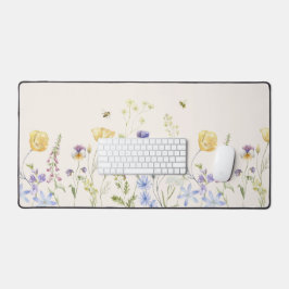 Sommerblicke, Wildblumen, Aquarell Schreibtischunterlage