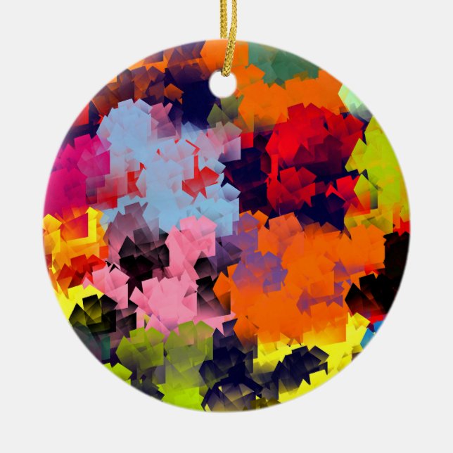 SOMMERBLUME KERAMIK ORNAMENT (Vorne)