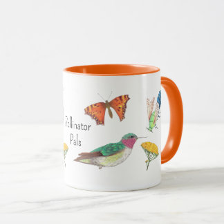 Sommerblumen Schmetterling Bienen Kolibris Tasse