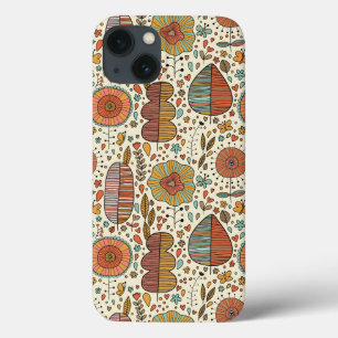 Sommerblumenmuster aus Blätter Case-Mate iPhone Hülle