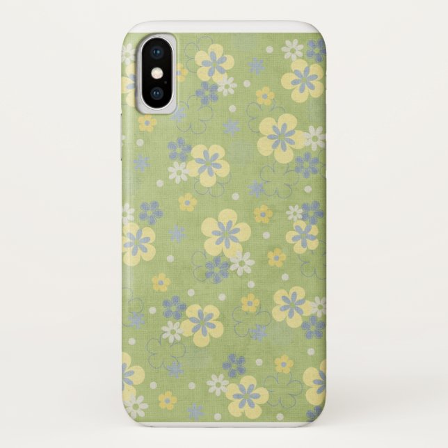 Sommerblumenmuster Case-Mate iPhone Hülle (Rückseite)