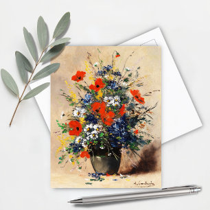 Sommerblumenstrauß, Cauchois Postkarte