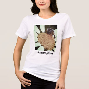 Sommerblüten-Biene auf Gänseblümchen-T-Shirt Na Tri-Blend Shirt