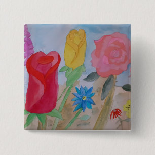 Sommerblütengarten Button
