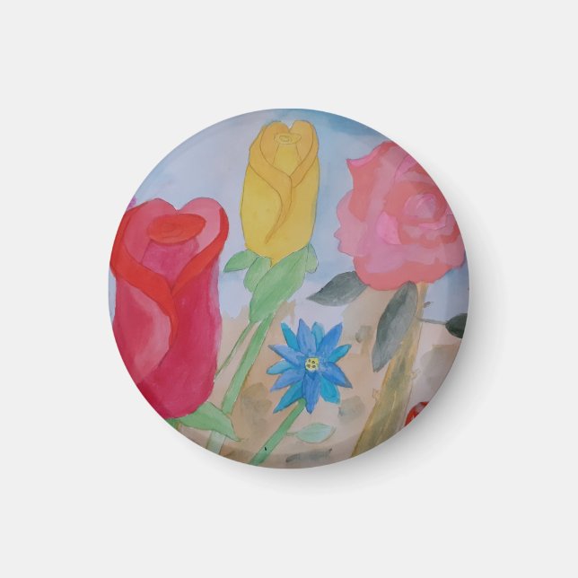 Sommerblütengarten Magnet (Vorne)