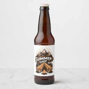 Sommercamp 2024 Sommer-Camping-Urlaub Matching  Bierflaschenetikett