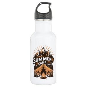 Sommercamp 2024 Sommer Camping Urlaub Matching  Edelstahlflasche
