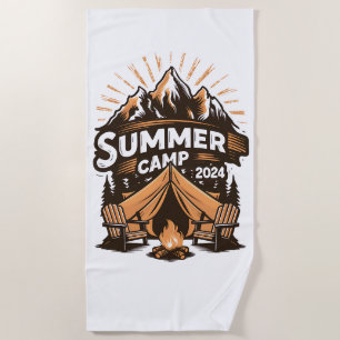 Sommercamp 2024 Sommer Camping Urlaub Matching Strandtuch