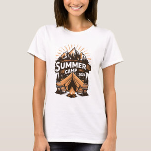 Sommercamp 2024 Sommer Camping Urlaub Matching T-Shirt