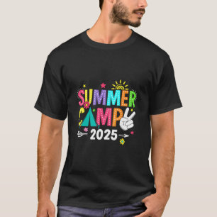 Sommercamp 2025 Camping Lagerfeuer Sommerferien T-Shirt