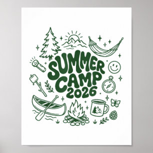 Sommercamp 2026 Kinder Naturforscher Camping Abent Poster