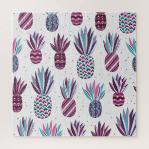 Sommercamps: Ananas Muster, farbenfrohe Punkte