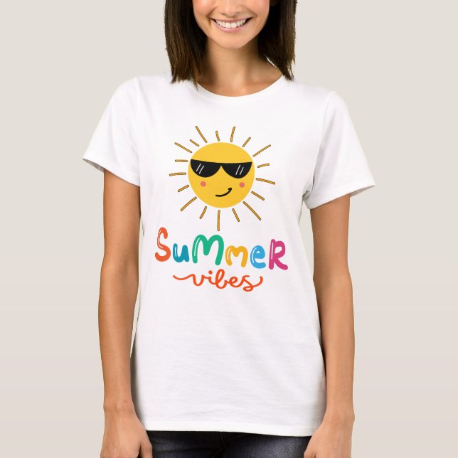 Sommercamps und Sun Women's T-Shirt (Vorderseite)