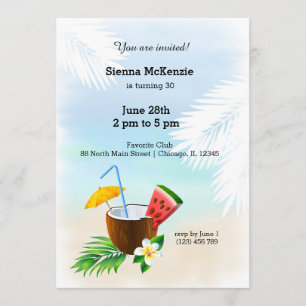 Sommercocktail Einladung