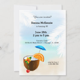 Sommercocktail Einladung