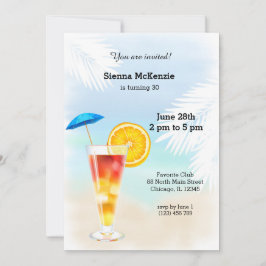 Sommercocktail Einladung