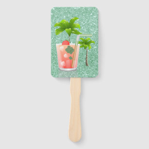 Sommercocktail unter den Palmen Fächer