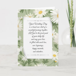 Sommerdaisy Religious Wedding Karte