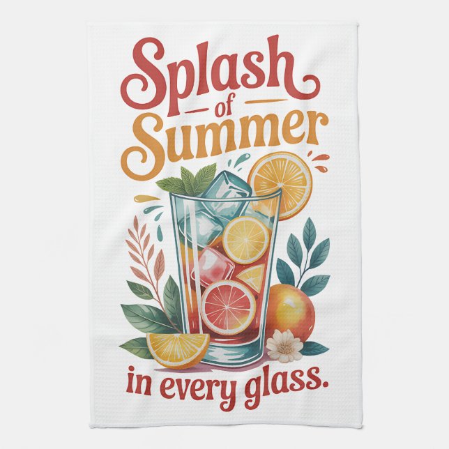 Sommerdesign Geschirrtuch (Vertikal)