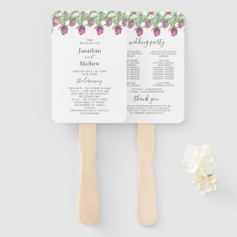 Sommerduschelblumenhochzeit Fächer