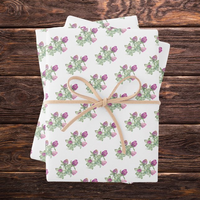 Sommerduschelblumenhochzeit Geschenkpapier Set (Summer Jungle Watercolour Floral Wedding Supplies)