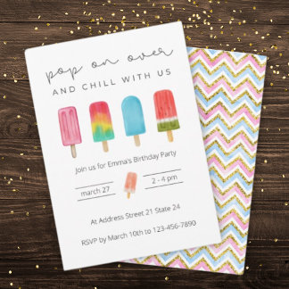 Sommereiscreme Geburtstagsparty Einladung