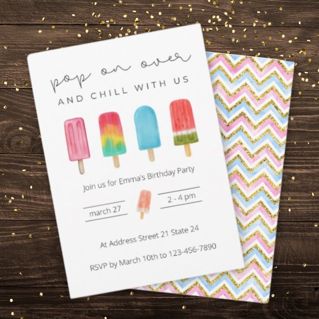 Sommereiscreme Geburtstagsparty Einladung (Von Creator hochgeladen)