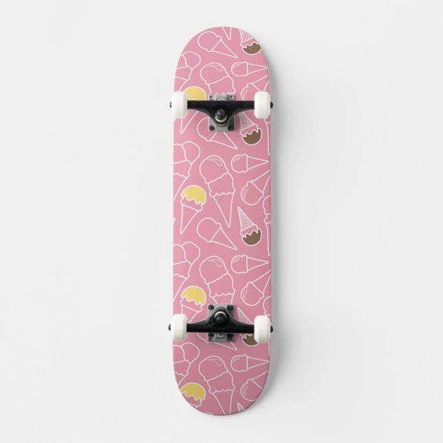 Sommereiskrebsmuster Skateboard (Vorderseite)