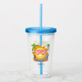 Sommererholsame Urlaubssonne Acryltrinkbecher