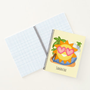 Sommererholsame Urlaubssonne Notizbuch