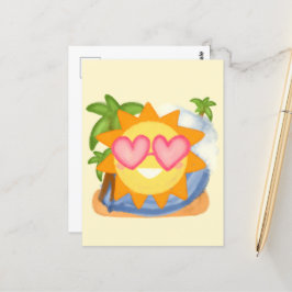 Sommererholsame Urlaubssonne Postkarte